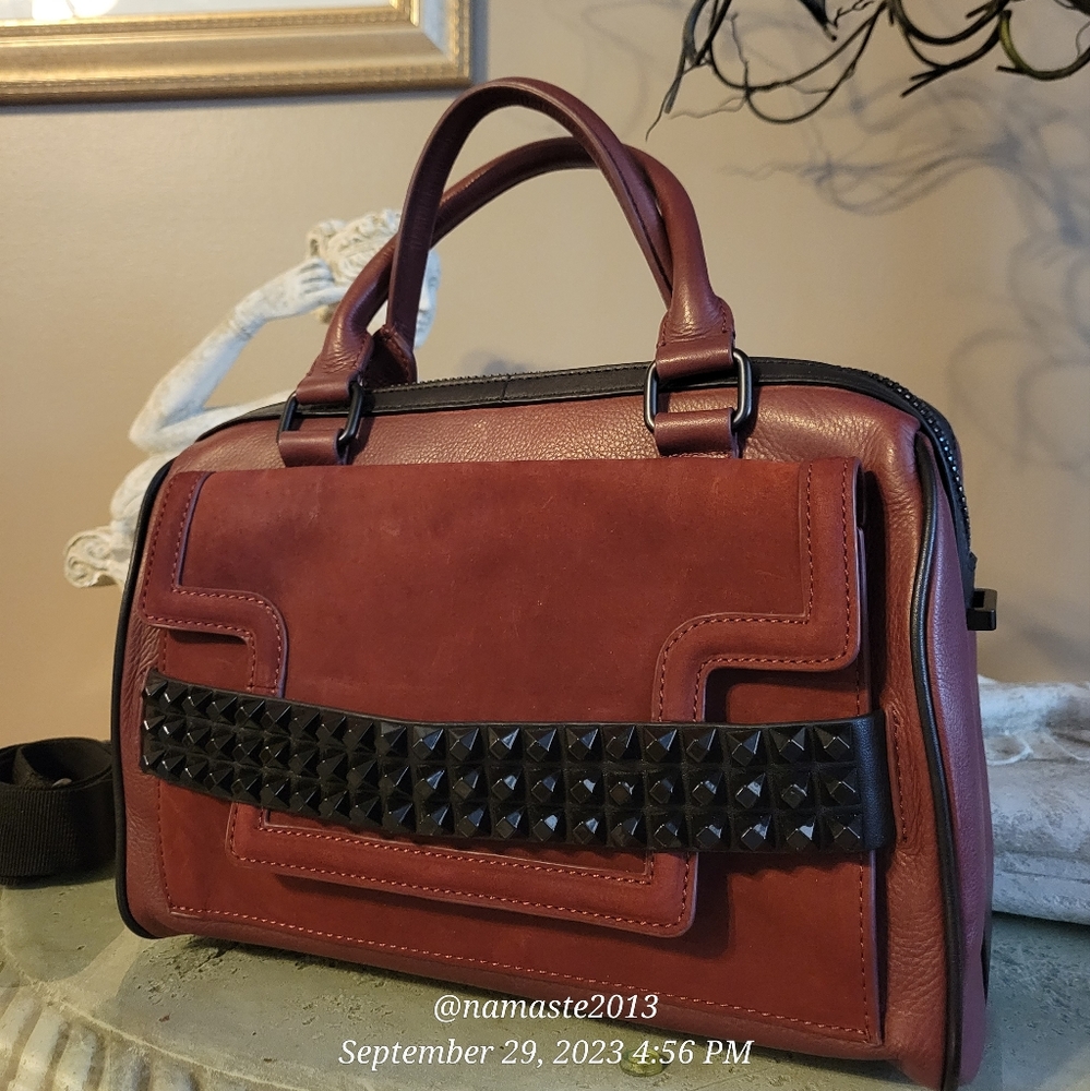 L.A.M.B. by Gwen Stefani Studded Front Pocket Crossbody Bag Luxury Designer #516 - Picture 12 of 13